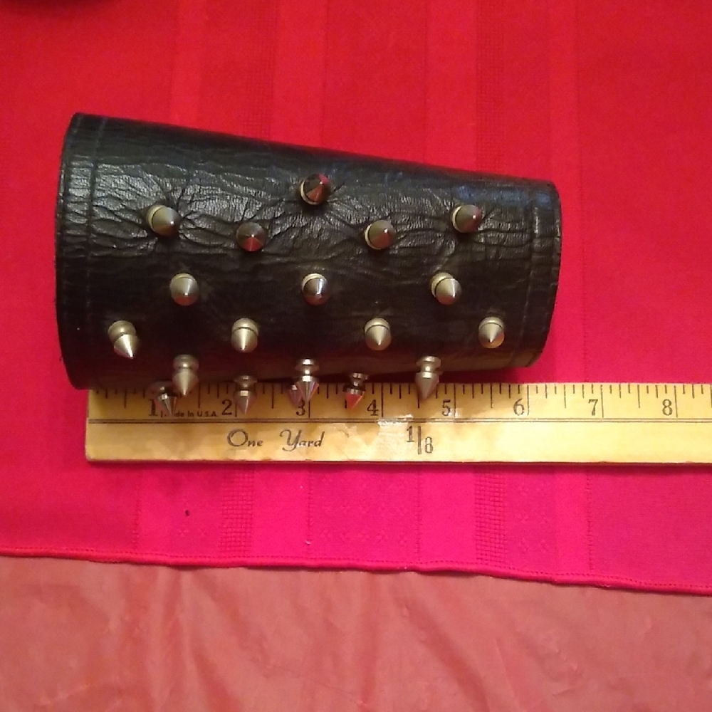 PR. Warrior Studded Leather Cuffs, #37 - Picture 5 of 13
